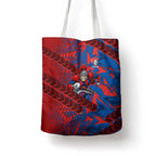 Newcastle Knights Rugby Tote Bag Fierce Mascot Geometric Tribal Art