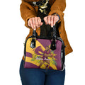 Brisbane Broncos Shoulder Handbag Golden Wattle Floral Polynesian - Australian Flower - Rugby Mascot