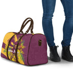 Brisbane Broncos Travel Bag Golden Wattle Floral Polynesian - Australian Flower - Rugby Mascot