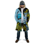 Cronulla Sutherland Sharks Cloak Golden Wattle Floral Polynesian - Australian Flower - Rugby Mascot