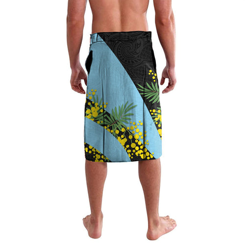 Cronulla Sutherland Sharks Lavalava Golden Wattle Floral Polynesian - Australian Flower - Rugby Mascot