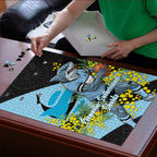 Cronulla Sutherland Sharks Puzzle Golden Wattle Floral Polynesian - Australian Flower - Rugby Mascot