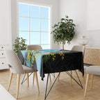 Cronulla Sutherland Sharks Tablecloth Golden Wattle Floral Polynesian - Australian Flower - Rugby Mascot