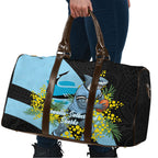 Cronulla Sutherland Sharks Travel Bag Golden Wattle Floral Polynesian - Australian Flower - Rugby Mascot