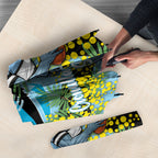 Cronulla Sutherland Sharks Umbrella Golden Wattle Floral Polynesian - Australian Flower - Rugby Mascot