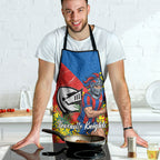 Newcastle Knights Apron Golden Wattle Floral Polynesian - Australian Flower - Rugby Mascot