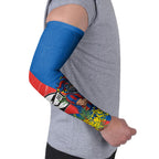 Newcastle Knights Arm Sleeves Golden Wattle Floral Polynesian - Australian Flower - Rugby Mascot