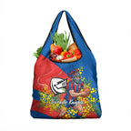 Newcastle Knights Grocery Bag Golden Wattle Floral Polynesian - Australian Flower - Rugby Mascot