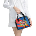 Newcastle Knights Shoulder Handbag Golden Wattle Floral Polynesian - Australian Flower - Rugby Mascot
