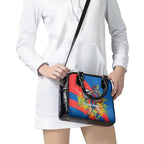 Newcastle Knights Shoulder Handbag Golden Wattle Floral Polynesian - Australian Flower - Rugby Mascot