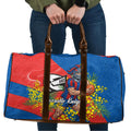 Newcastle Knights Travel Bag Golden Wattle Floral Polynesian - Australian Flower - Rugby Mascot