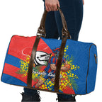 Newcastle Knights Travel Bag Golden Wattle Floral Polynesian - Australian Flower - Rugby Mascot