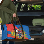 Newcastle Knights Travel Bag Golden Wattle Floral Polynesian - Australian Flower - Rugby Mascot