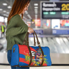 Newcastle Knights Travel Bag Golden Wattle Floral Polynesian - Australian Flower - Rugby Mascot