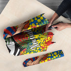 Newcastle Knights Umbrella Golden Wattle Floral Polynesian - Australian Flower - Rugby Mascot