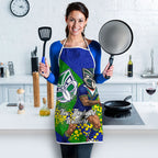 New Zealand Warriors Apron Golden Wattle Floral Polynesian - Australian Flower - Rugby Mascot