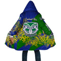 New Zealand Warriors Cloak Golden Wattle Floral Polynesian - Australian Flower - Rugby Mascot