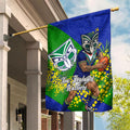 New Zealand Warriors Garden Flag Golden Wattle Floral Polynesian - Australian Flower - Rugby Mascot