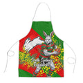 South Sydney Rabbitohs Apron Golden Wattle Floral Polynesian - Australian Flower - Rugby Mascot