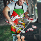 South Sydney Rabbitohs Apron Golden Wattle Floral Polynesian - Australian Flower - Rugby Mascot