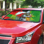 South Sydney Rabbitohs Auto Sun Shade Golden Wattle Floral Polynesian - Australian Flower - Rugby Mascot