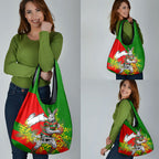 South Sydney Rabbitohs Grocery Bag Golden Wattle Floral Polynesian - Australian Flower - Rugby Mascot