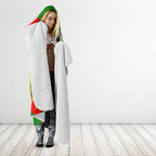 South Sydney Rabbitohs Hooded Blanket Golden Wattle Floral Polynesian - Australian Flower - Rugby Mascot