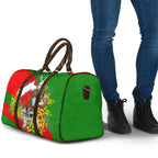 South Sydney Rabbitohs Travel Bag Golden Wattle Floral Polynesian - Australian Flower - Rugby Mascot