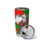 South Sydney Rabbitohs Tumbler Cup Golden Wattle Floral Polynesian - Australian Flower - Rugby Mascot