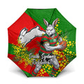 South Sydney Rabbitohs Umbrella Golden Wattle Floral Polynesian - Australian Flower - Rugby Mascot