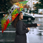 South Sydney Rabbitohs Umbrella Golden Wattle Floral Polynesian - Australian Flower - Rugby Mascot