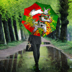 South Sydney Rabbitohs Umbrella Golden Wattle Floral Polynesian - Australian Flower - Rugby Mascot