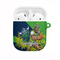 Canberra Raiders AirPods Case Golden Wattle Floral Polynesian - Australian Flower - Rugby Mascot