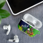 Canberra Raiders AirPods Case Golden Wattle Floral Polynesian - Australian Flower - Rugby Mascot