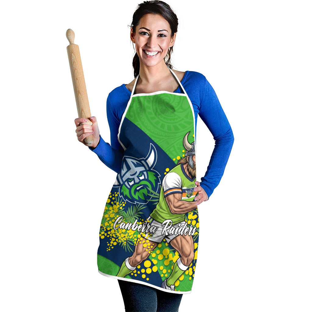 Canberra Raiders Apron Golden Wattle Floral Polynesian - Australian Flower - Rugby Mascot