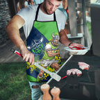 Canberra Raiders Apron Golden Wattle Floral Polynesian - Australian Flower - Rugby Mascot