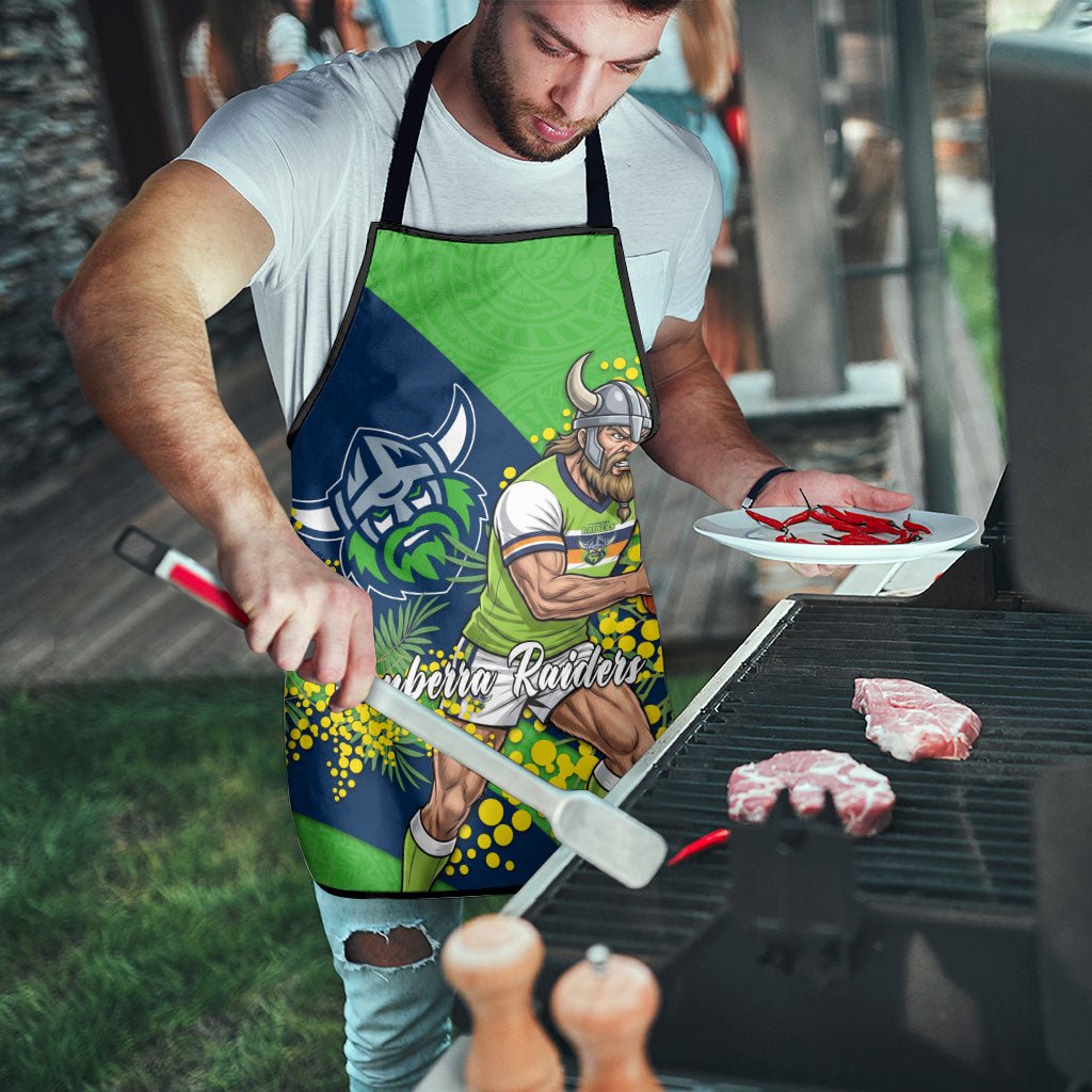 Canberra Raiders Apron Golden Wattle Floral Polynesian - Australian Flower - Rugby Mascot