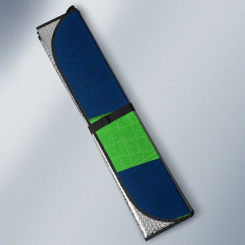 Canberra Raiders Auto Sun Shade Golden Wattle Floral Polynesian - Australian Flower - Rugby Mascot