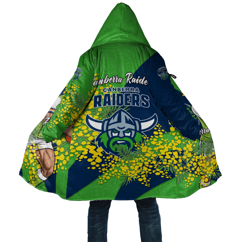 Canberra Raiders Cloak Golden Wattle Floral Polynesian - Australian Flower - Rugby Mascot