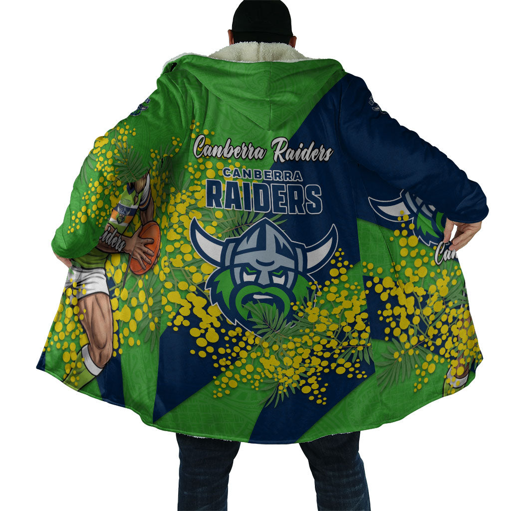 Canberra Raiders Cloak Golden Wattle Floral Polynesian - Australian Flower - Rugby Mascot