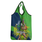 Canberra Raiders Grocery Bag Golden Wattle Floral Polynesian - Australian Flower - Rugby Mascot