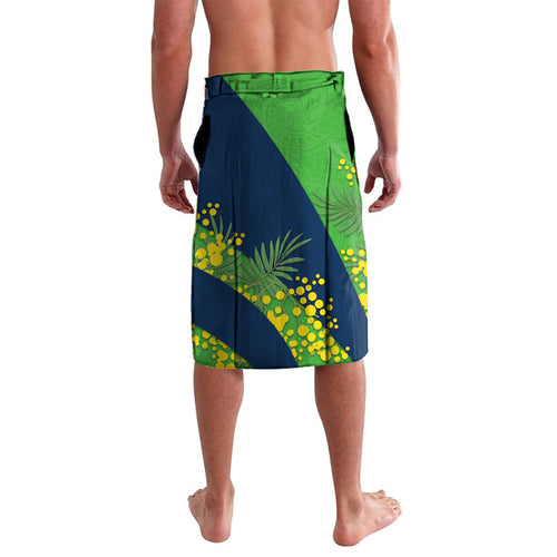 Canberra Raiders Lavalava Golden Wattle Floral Polynesian - Australian Flower - Rugby Mascot