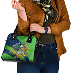 Canberra Raiders Shoulder Handbag Golden Wattle Floral Polynesian - Australian Flower - Rugby Mascot