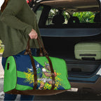 Canberra Raiders Travel Bag Golden Wattle Floral Polynesian - Australian Flower - Rugby Mascot