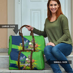 Canberra Raiders Travel Bag Golden Wattle Floral Polynesian - Australian Flower - Rugby Mascot
