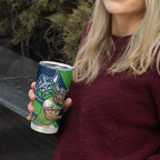 Canberra Raiders Tumbler Cup Golden Wattle Floral Polynesian - Australian Flower - Rugby Mascot