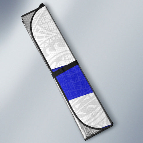 Canterbury Bankstown Bulldogs Auto Sun Shade Golden Wattle Floral Polynesian - Australian Flower - Rugby Mascot