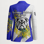 Canterbury Bankstown Bulldogs Blazer Golden Wattle Floral Polynesian - Australian Flower - Rugby Mascot