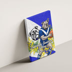 Canterbury Bankstown Bulldogs Canvas Wall Art Golden Wattle Floral Polynesian - Australian Flower - Rugby Mascot