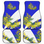 Canterbury Bankstown Bulldogs Car Mats Golden Wattle Floral Polynesian - Australian Flower - Rugby Mascot